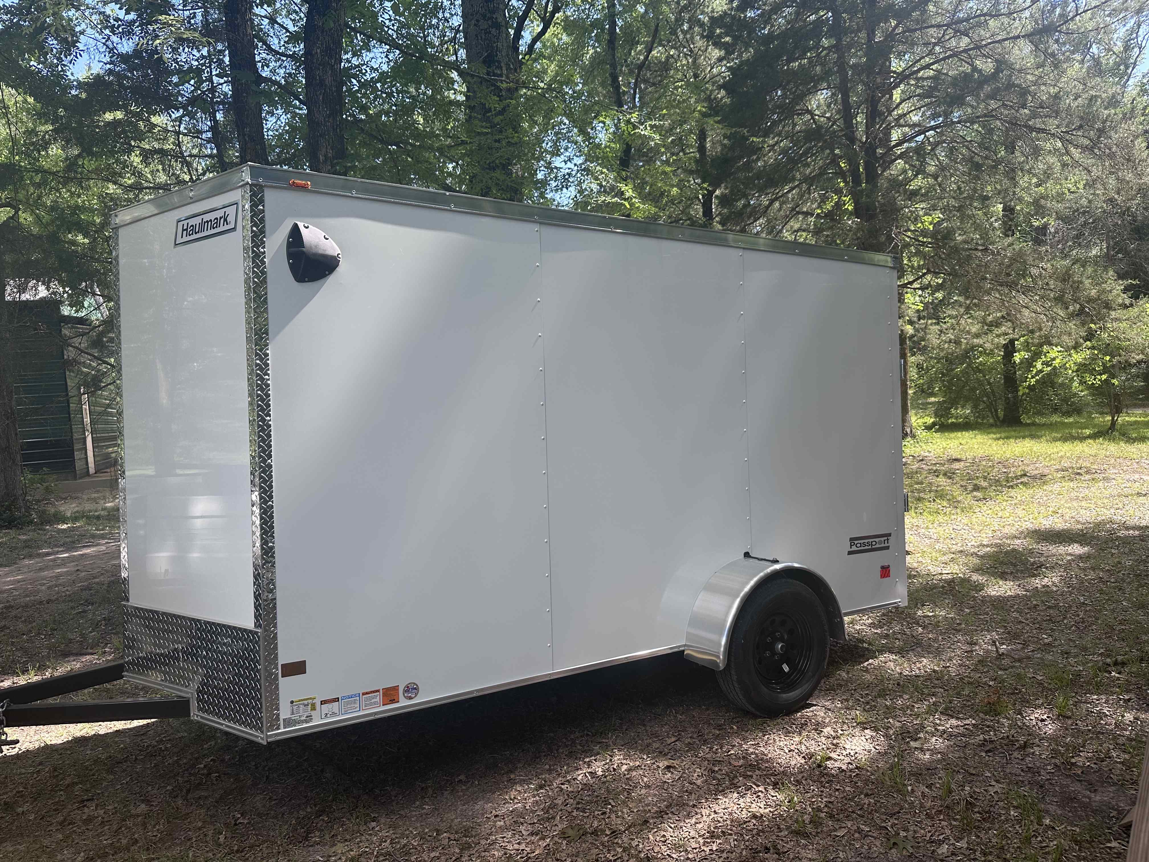 2026 Haulmark Passport 12ft enclosed trailer for rent in Kemp TX — stand-up height